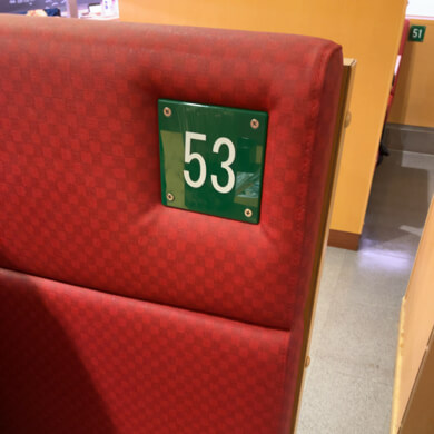 Seat Marked “53”