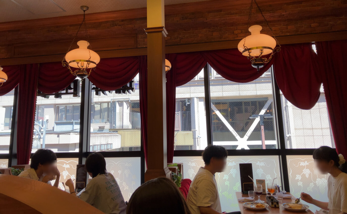 inside the café