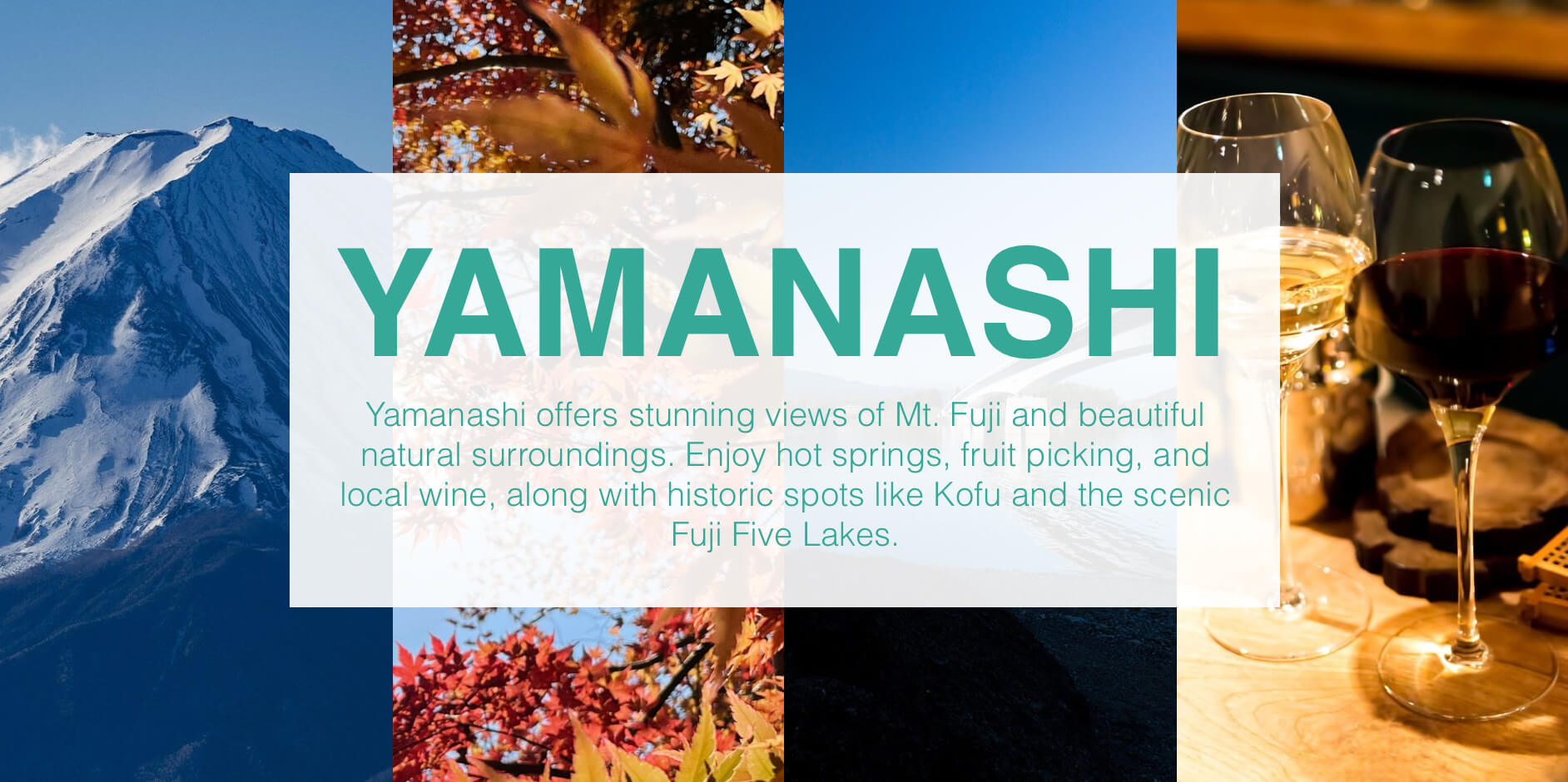 Scenery of Yamanashi Prefecture